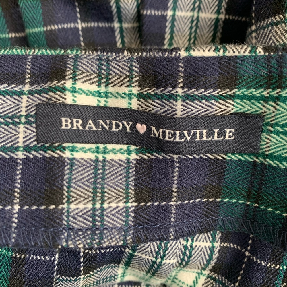 Brandy Melville Dana Plaid Pleated Mini Skirt - Picture 6 of 8